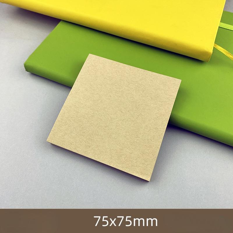 50 Sheets Blank Kraft Paper Posted It Memo Sticker Notepad Notes Pads Notebook School Office Stationery Posits Message Sticker