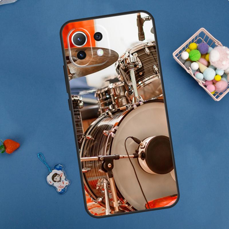 Musical Instrument Drum Case For POCO F5 X3 X5 Pro X4 F4 GT C40 M5s F3 Cover For Xiaomi 13 12 Lite 12T 11T Pro 12X