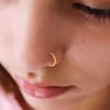 3pc Set Nose Ring Clips Septum Ring Hoop Cartilage Tragus Helix Small Piercing Nose Rings For Women Body Jewelry Accessories