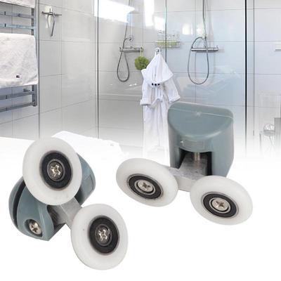 1pc Durable Replacement Shower Door Rollers//Runners//Wheels 19mm Wheel Diameter Replacement Part White/&Gold