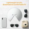 Maschera a specchio con effetto illusorio, accessorio riflettente per scherzi, contenuti per social media e fotografia creativa, maschera leggera.