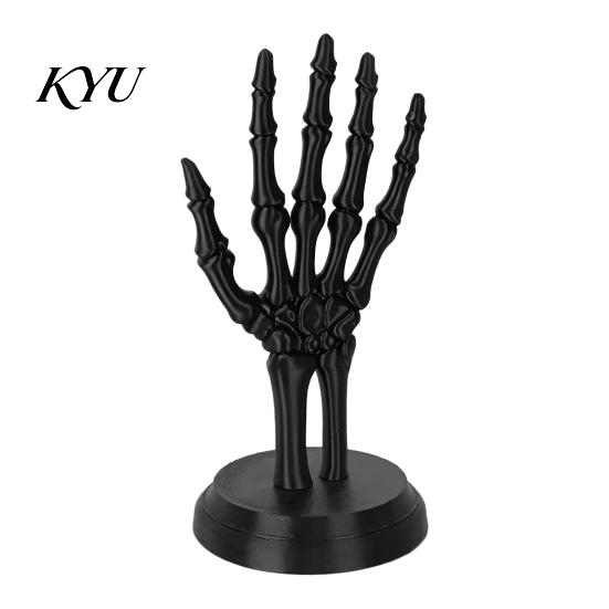 Skeleton Hand Decor Gothic Skull Jewelry Rack, 3D Print Ornament Stand Decorative Ring Tray with Stable Base, Rings And Bracelets Organizer
