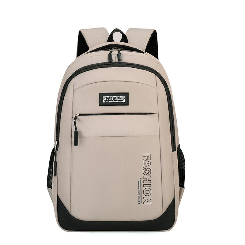 New Simple Men's Backpack Large Capacity Junior High School Student School Bag Leisure Travel Business Backpack