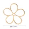 Pack of 10/20 Floral Jewelry Hollow Petal Pendants Small Flower Necklace Bracelet Supplies Alloy Material for Bracelet