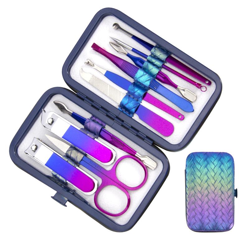 Finger Nail Clippers Pedicure Knives Exfoliation & Nail Art Tools 18-Piece Set-Carbon Steel Durable
