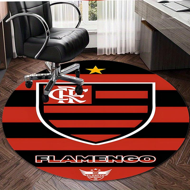 1pc Football Team (65) Design Printed Area Round Carpet for Bedroom Living Room Home Decor Rugs Mat Non Slip Mat Rug for Bedside