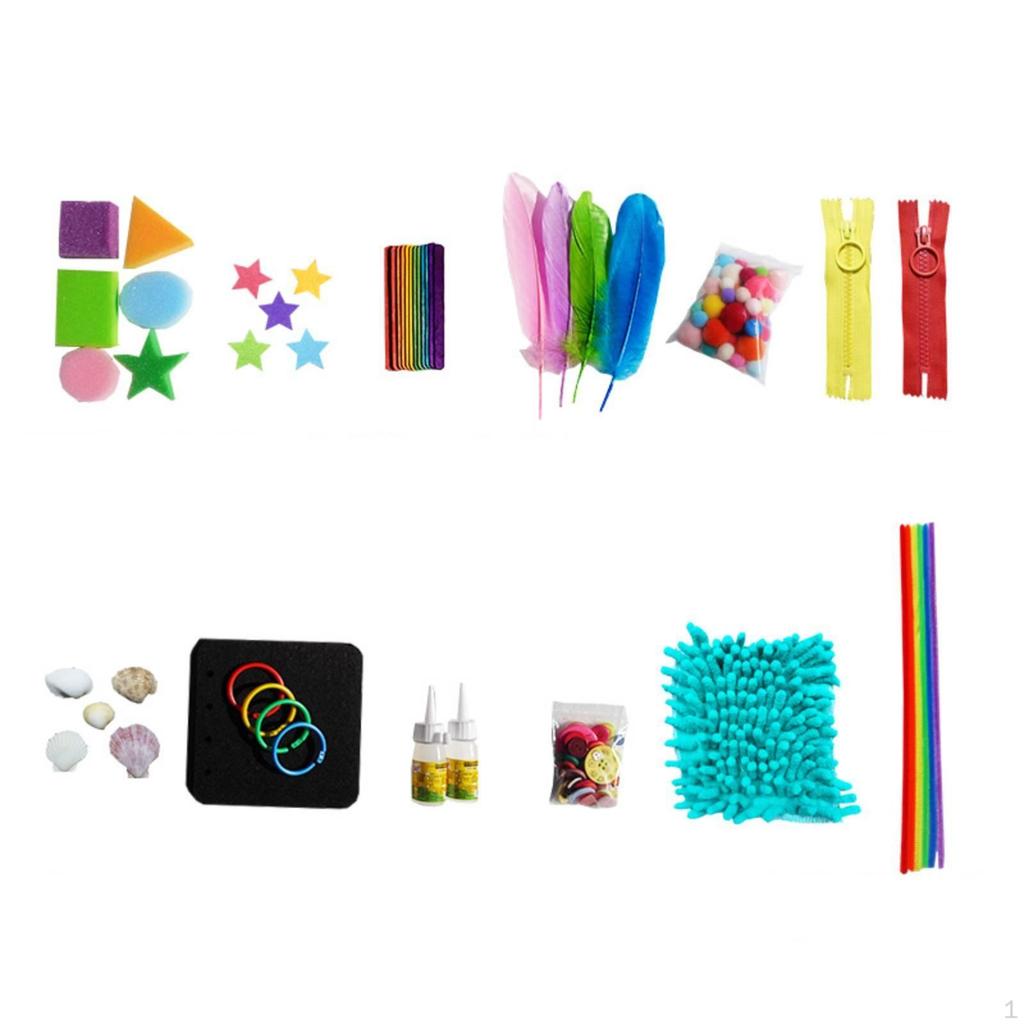 DIY Tactile Sensory Book Materials Kit Educational for Toddlers, Preschoolers