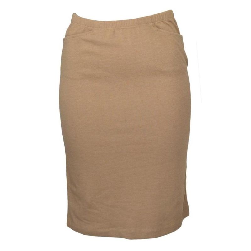

Fashion Cotton Elastic Women s Dress with Pockets Special Offer Skirt Dark Apricot XXS