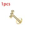 1/10 Stück ASTM F136 Titan-Kugeln Labret Piercing Ohr Flat Tragus Knorpel Helix Conch Ohrring Lippe Nase Piercing Körperschmuck