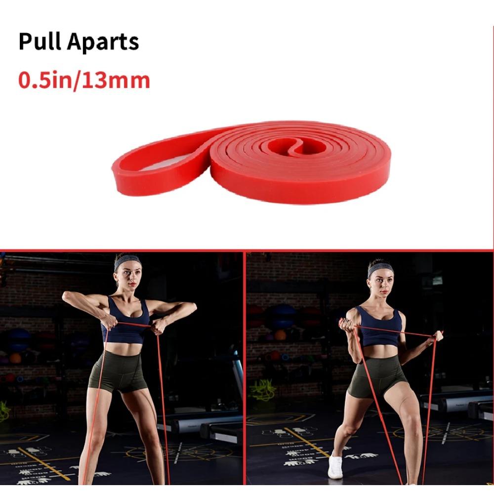 

Сверхмощная латексная лента для упражнений, эластичная лента для занятий спортом, силовая подтягивающая вспомогательная лента для тренировок, пилатеса, оборудование для фитнеса 4.5*13mm