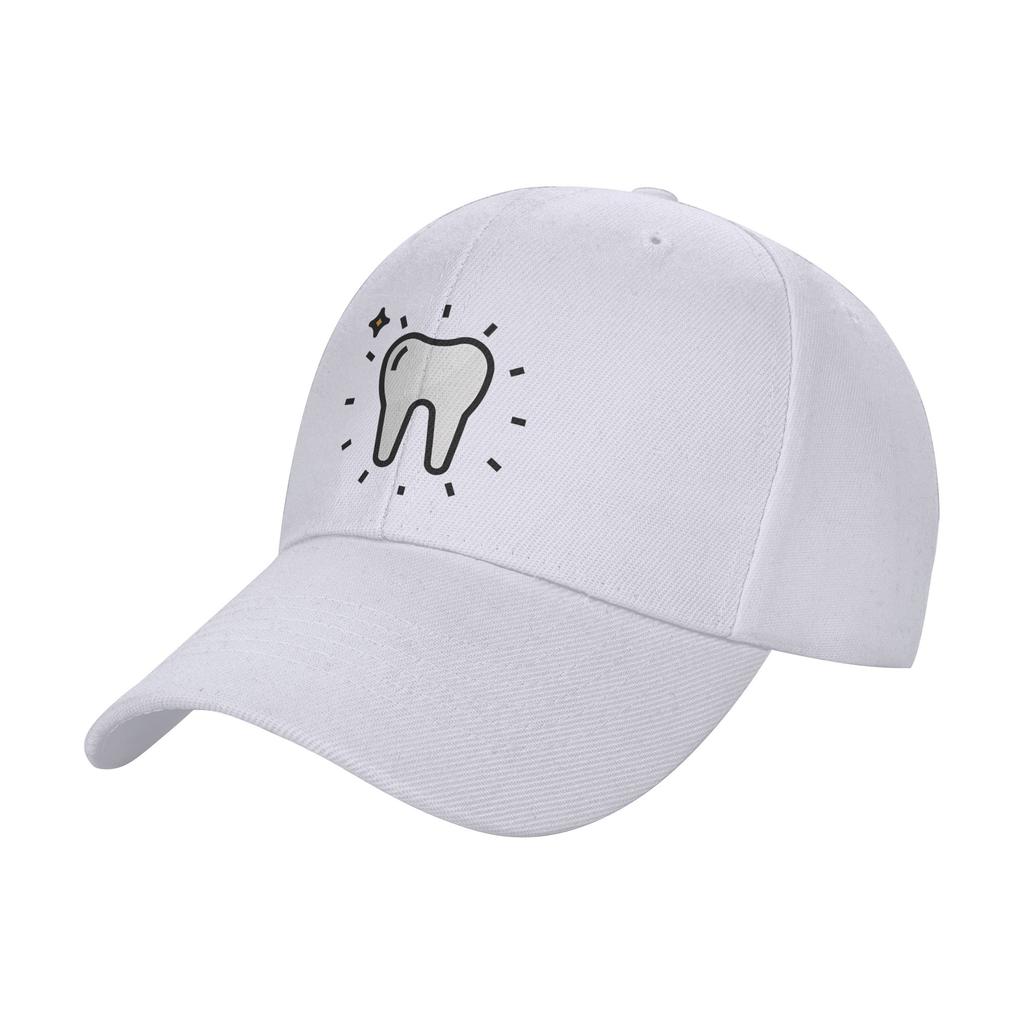 Fashion Dental Clinic Wall Face Decoration Dental Offices D Curved Brim Baseball Cap Structured Fit Hats For Unisex