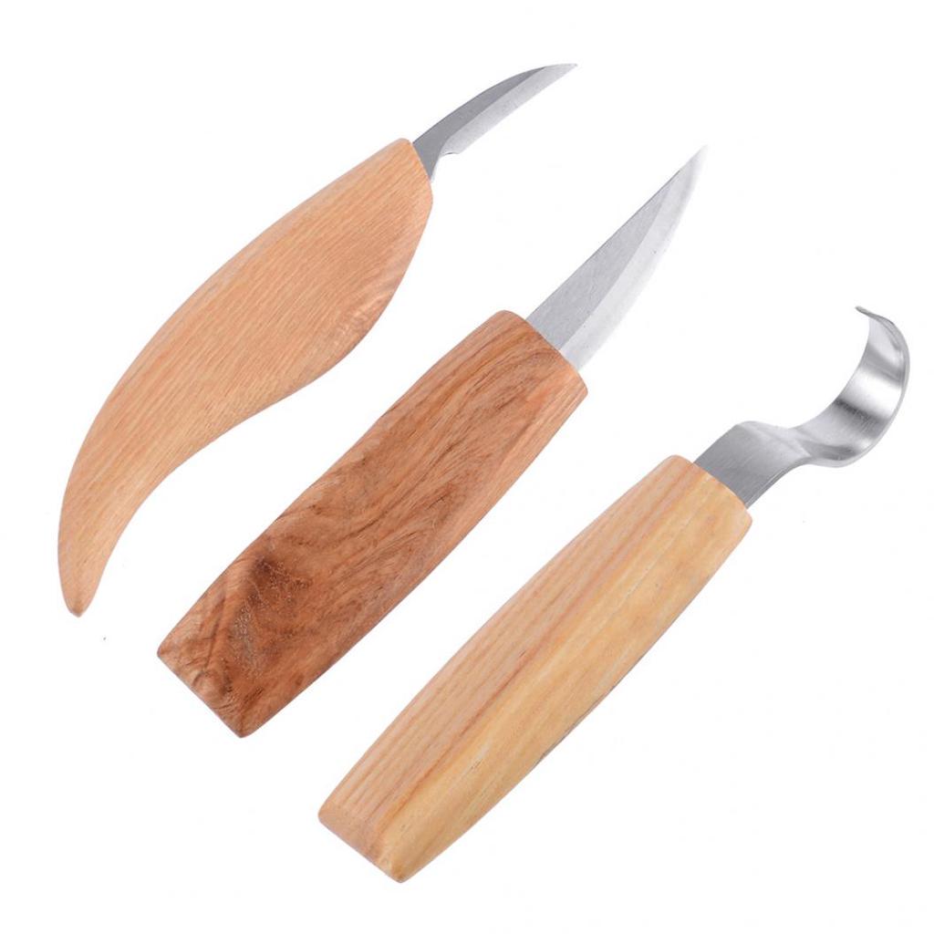 Escultura Talla Talla Madera Acero Del Sistema Herramienta Cincel Herramientas Acero Talla de Madera de Manija Madera Talla de Las Herramientas Cinceles Estuche 13 Piezas