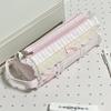Estuche Ita con Ribete de Encaje Gran Capacidad Lindo Diseño de Lazo Para Estudiantes Escuela Papelería Diaria Almacenamiento Estuche para Bolígrafos