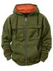 Autumn Winter Men's Fleece Warm Hooded Sweatshirt