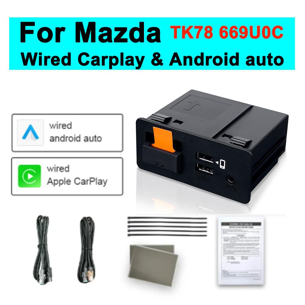 New Upgrade CarPlay Android Auto USB Hub Adapter for Mazda 2 3 6 CX3 CX5 CX8 CX9 MX5 Miata TK78669U0C Mazda Retrofit Kit