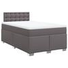 Maison Exclusive - Sommier à lattes de lit avec matelas gris 120x190 cm similicuir