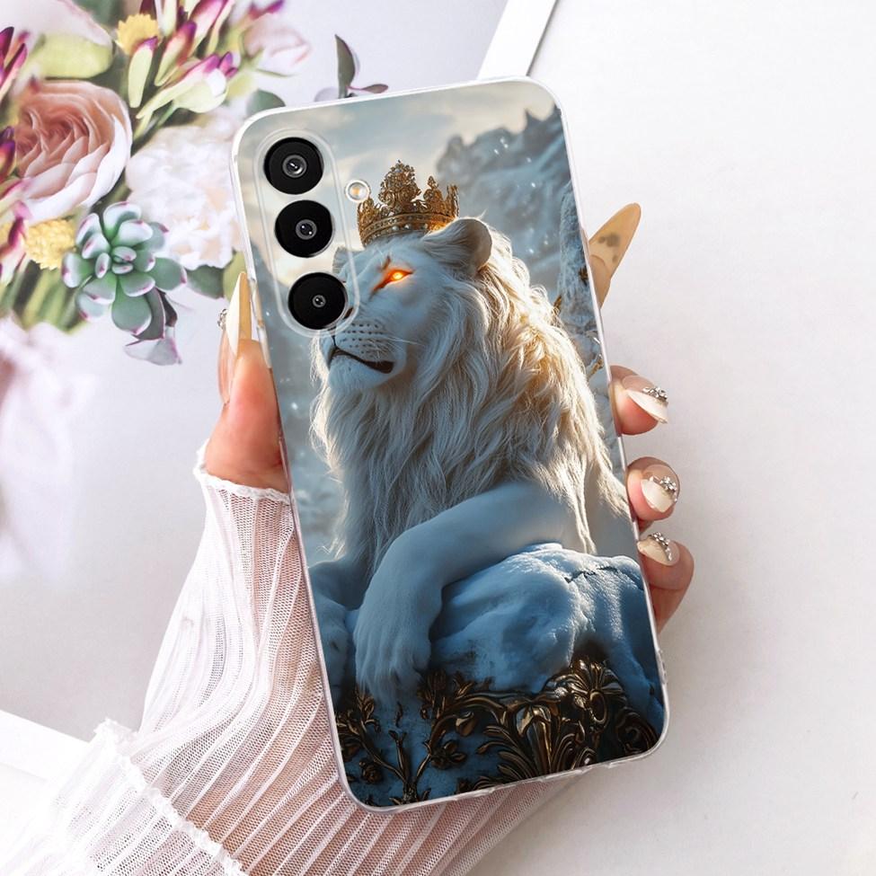 Clear Cover For Samsung F16 5G Case SM-E166P Cute Cat Fashion Butterfly Funny Painted Casing For Samsung Galaxy M16 5G SM-M166P