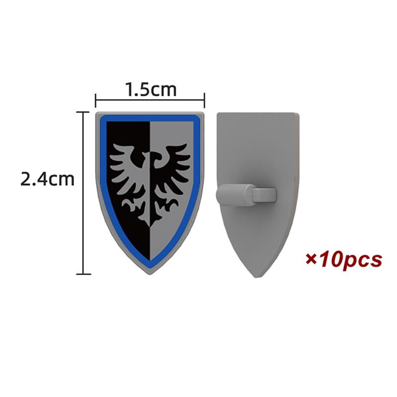 Medieval Knight Armored Troops Ancient Army Soldiers Mini Weapon Equipment Flag Model Building Blocks Kids Toys Birthday Gifts
