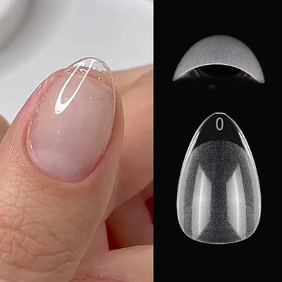 120 Stück XXS Super Short Mandel Full Cover Geformte Soft Gel-Nagelspitzen Zum Aufdrücken von künstlichen Nägeln Maßgeschneidert für kurze und kleine Nagelbetten