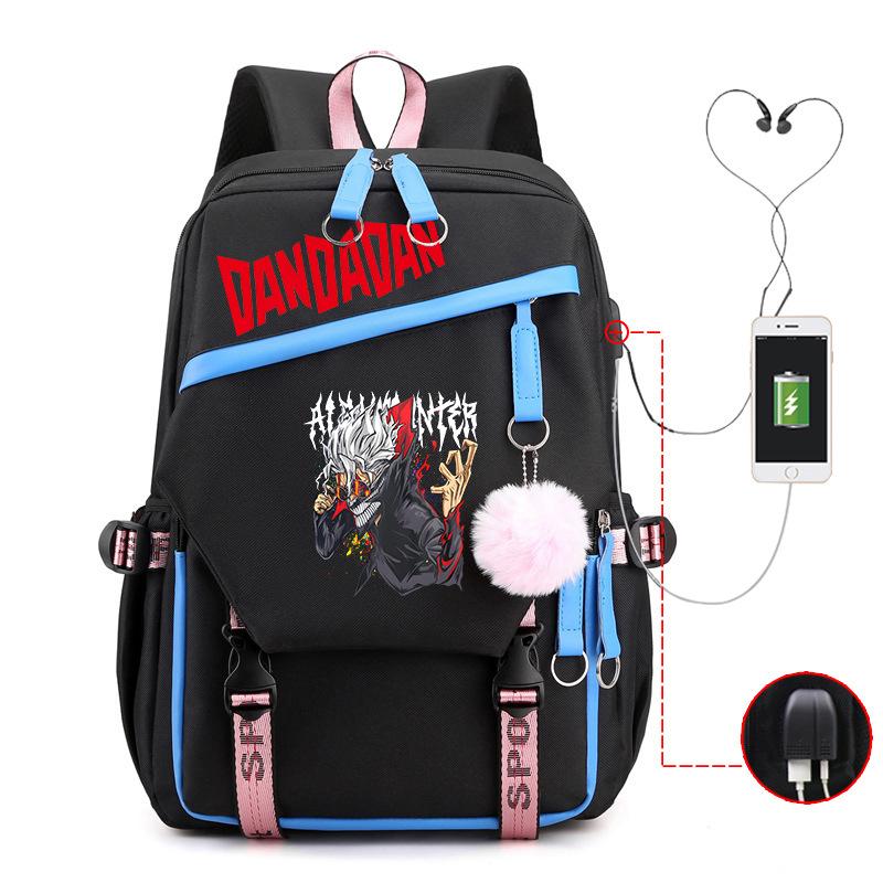 

New Dandadan Peripheral School Bag Fashion College Wind Large Capacity Leisure Student USB Backpack No specification