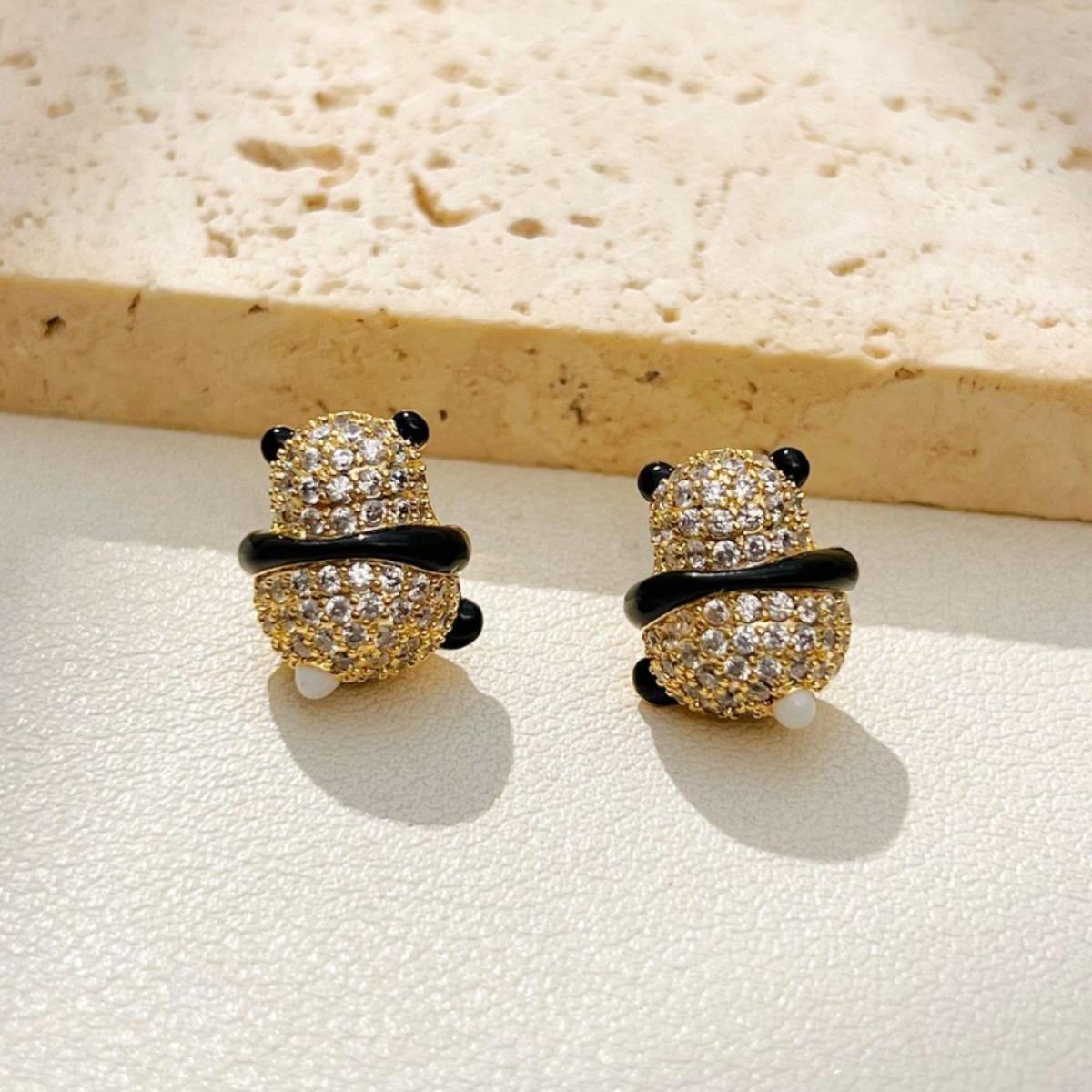 

Exquisite and stylish panda earrings for women