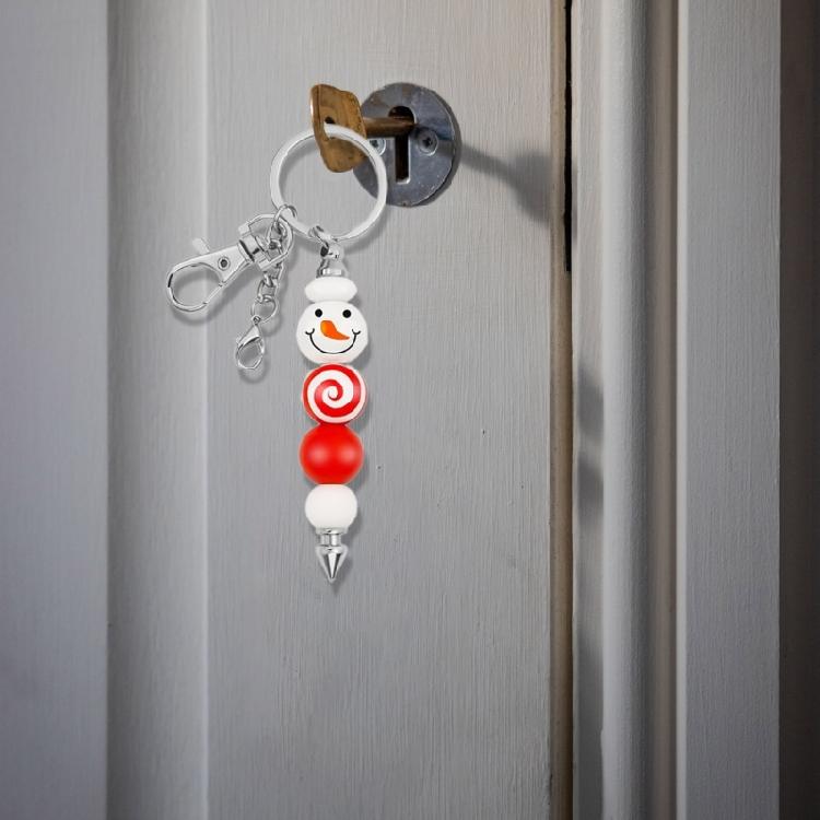 12 Metal Keychain Lobster Clasps Blank Beaded Accessories for Artistic Projects