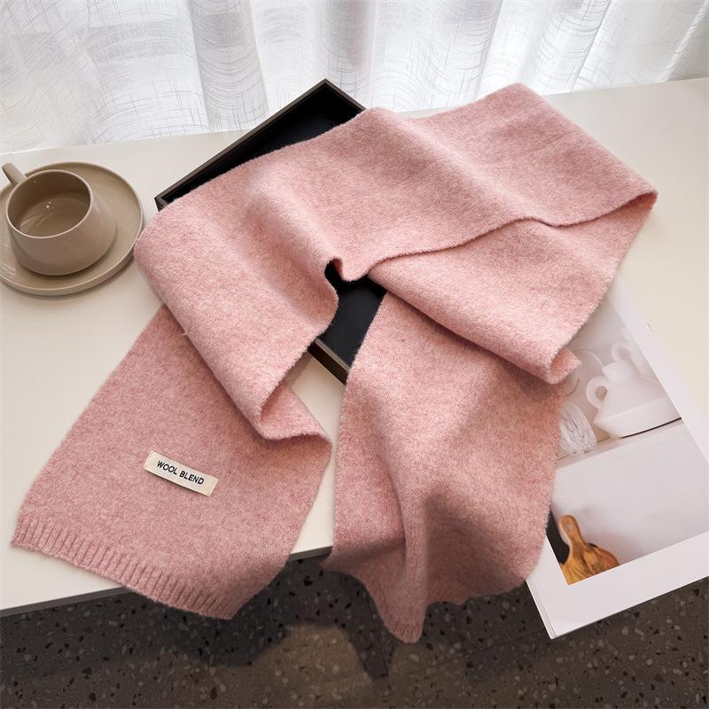 Winter Scarf For Women Long Warm Cashmere Scarves Hijab Solid Lady Shawl Wrap Female Pashmina Bandana Head Scarfs Poncho Stoles