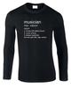 Musician Men's Long Sleeve T-Shirt Definition Gift Music Band Instrument Teacher