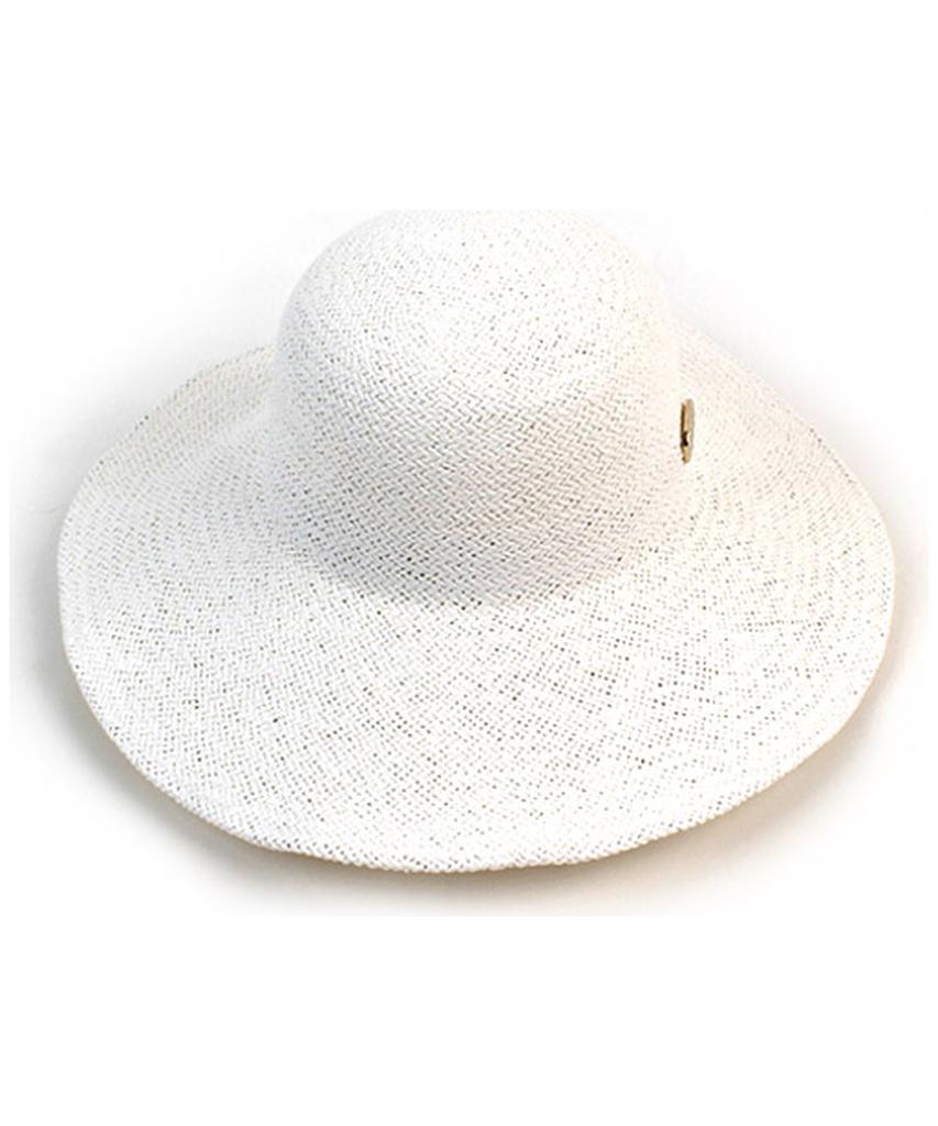 Summer White Round Panama Hat