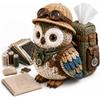 Quilted Quilted Tissue Box Owl Shape Patchwork Animal Kit New DIY Sewing Kit  Craft Project