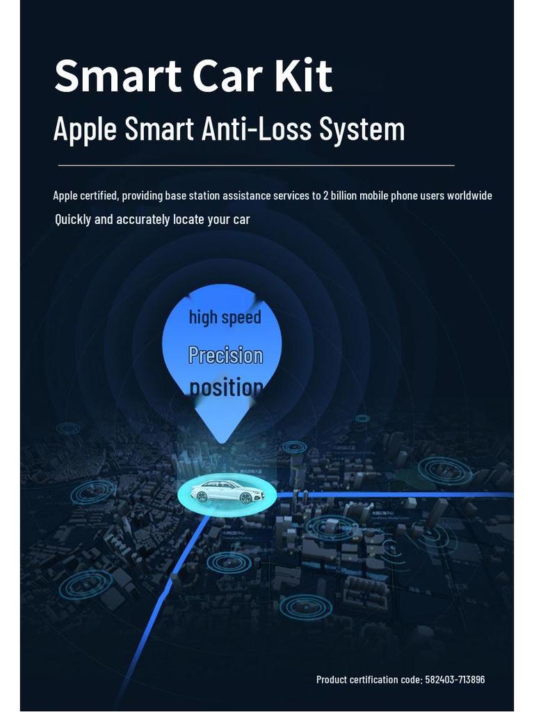Car Charger and Locator: Apple Smart Anti-Loss Finder with Navigation and Remote Tracking