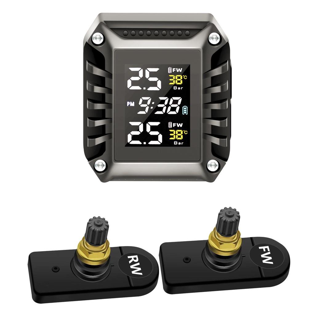 Monitor de Pressão de Pneus Sem Fio de Alta Precisão para Motocicleta e Scooter