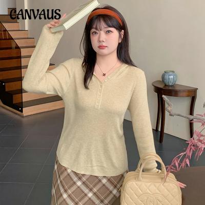 Plus Size Women's Hooded Pullover Casual Autumn All In One Loose Knit Sweater