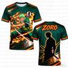 One Piece Zoro Japan Special Edition Soccer Jersey T-shirt Kids Soccer Sports Tshirt Adult Men's Casual Fashion T Shirt