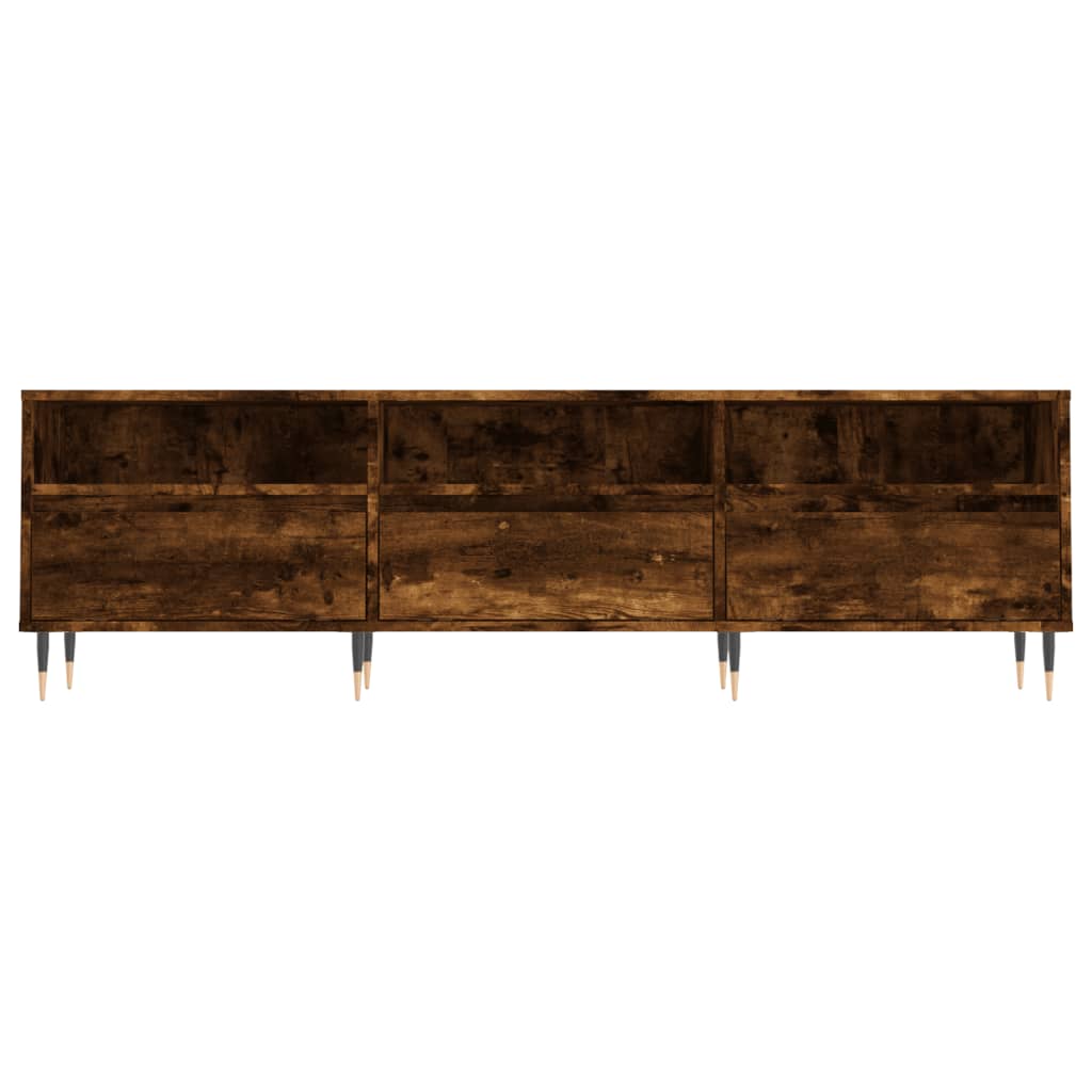 TV Cabinet, Smoked Oak, 150X30X44.5 Cm