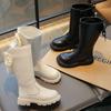 Knee Length Cool Shapes Children Shoes Kids Boots Autumn Winter High Top Student Shoes Girls Sneakers with Bow G08301
