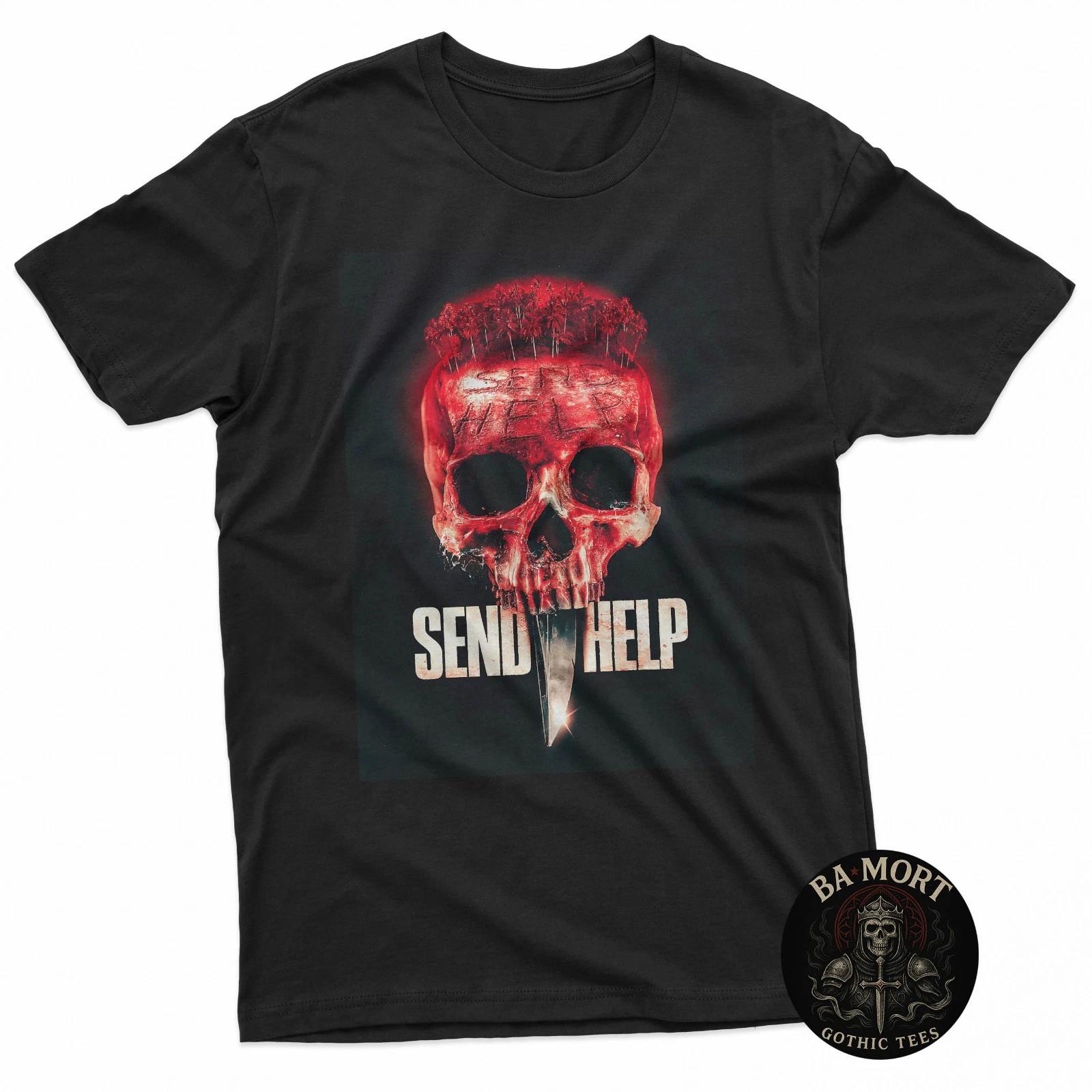 Send Help Red Skull T-Shirt XXXXL