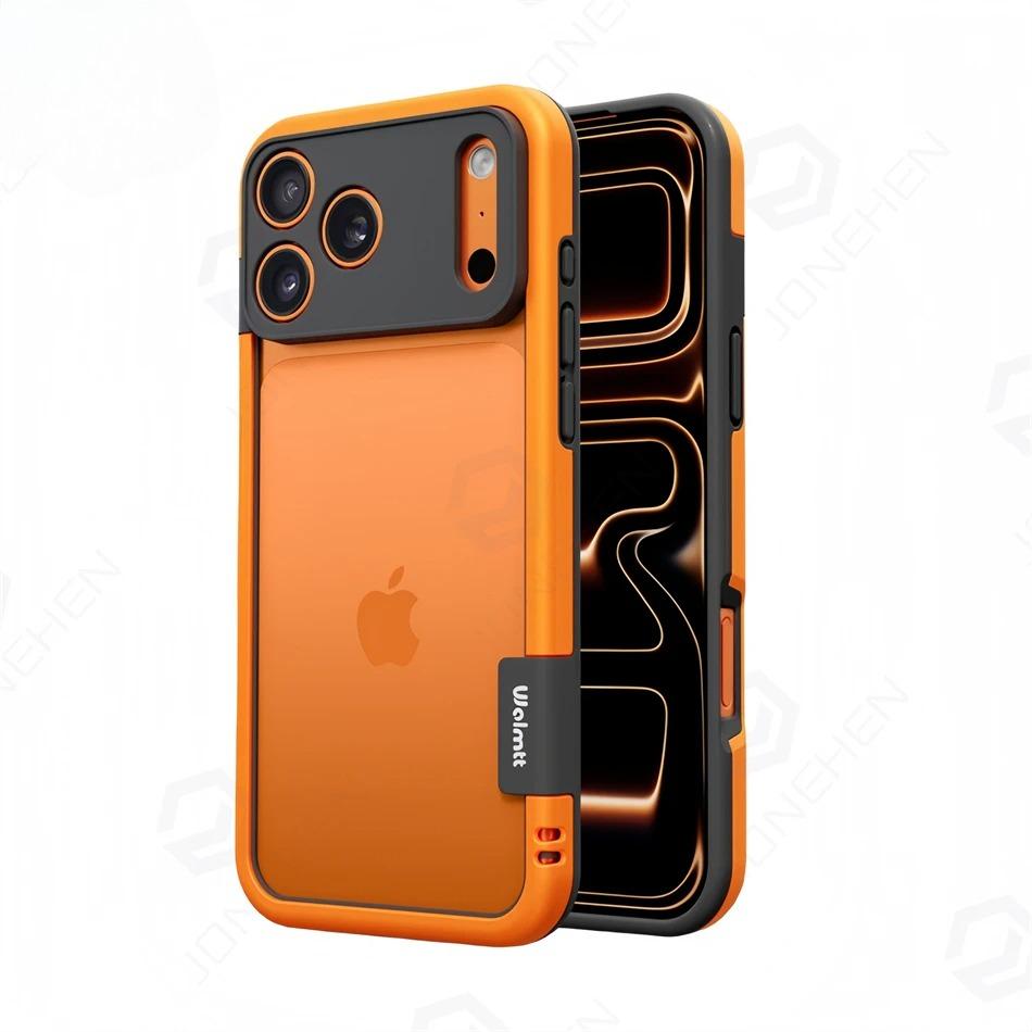 Fashion Heat Dissipation Silicone Frame Case For IPhone 17 Pro Max Air 16 Pro 15 14 Bare-metal Shockproof Camera Protector Cover