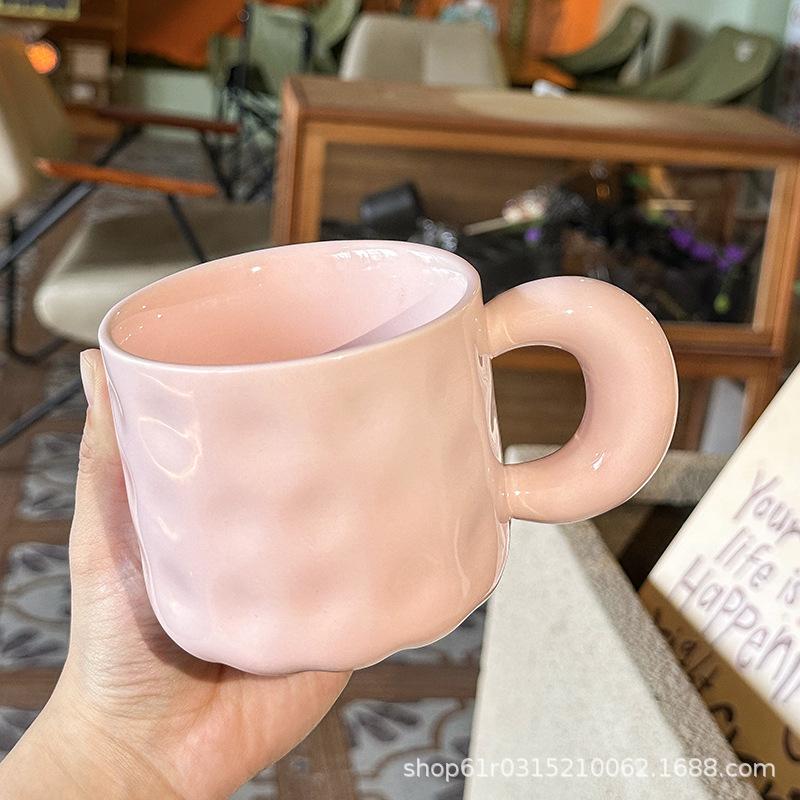 

High-Value Cup Set Women S Household Drinking Water With Lid With Spoon Ceramic Water Cup Office Coffee Cup Mug