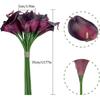 5PCS Artificial Flowers Calla Lily Faux PU Fake Flowers for Weddings Photography Props DIY Bridal Bouquets Home Room Party Decor