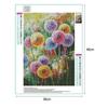 D DIY Diamond Painting Dandelion Diamond Embroidery Cross Stitch Flowers Diamond Mosaic Full Layout Home Decoration