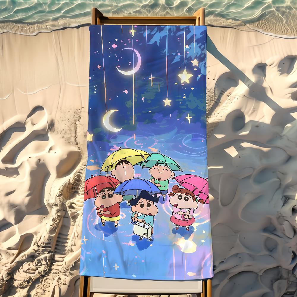 Cartoon C-Crayon S-Shin-Chan Towel Beach Towel Travel Lightweight Skin Friendly For Pool Beach Camping Cruise Summer