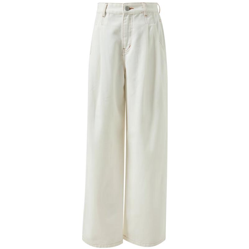 Sancai Women's 100% Cotton Loose Wide-Leg Casual Jeans