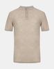 IKALOOK Thin Collar Men'S Knit Short Sleeve T-Shirt Bstee108