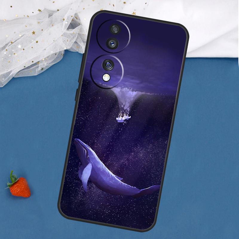 Sea Whale Narwhals Case For Honor Magic 8 7 5 6 Pro 200 400 50 70 90 Lite Win RT X8c X8b X9a X9b X9c X9d Cover