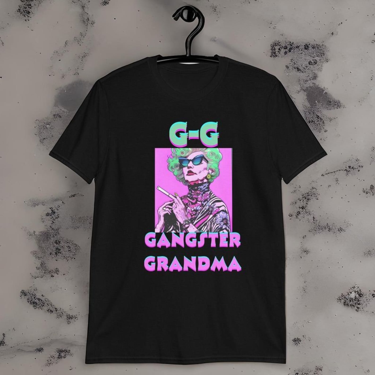 Gangster Grandma T-shirt, Funny Graphic Tee S