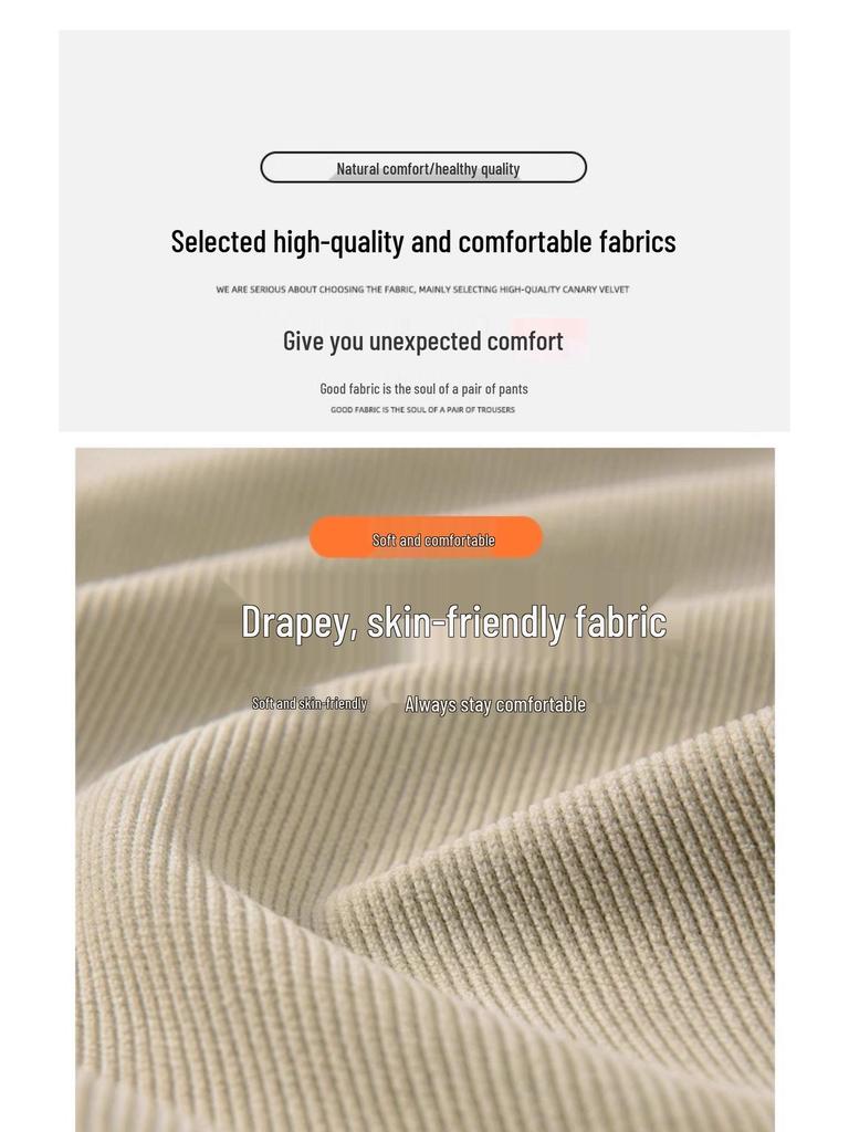 2025 Autumn Winter Plus Size Corduroy Harem Joggers: Comfortable Carrot Casual Sweatpants for Women