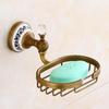 Antique Brass Bathroom Towel Rack & Accessories Set