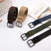 Men's Faux Nylon Pin Buckle Belt Fashion Outdoor Tactical Sports Belt Simple Trouser Belt