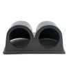 Black Auto Meter Gauge Pillar Bracket Dual Meter Dash Mount Pod Bezel Holder for 2 Inch Vehicle Gauges Kit